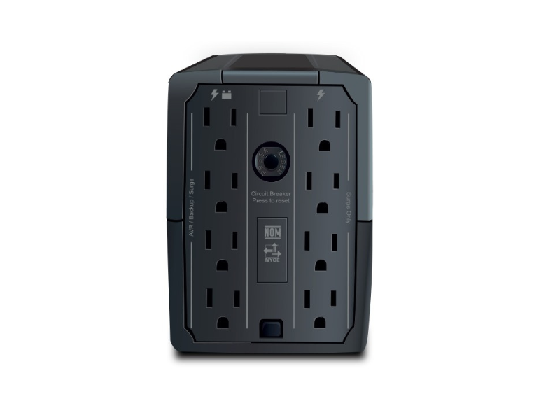 UPS CDP 1000VA/500W 40 MIN 1008I  R-UPR1008I 8 SALIDAS 5POR USB / 1 TIPO-C
